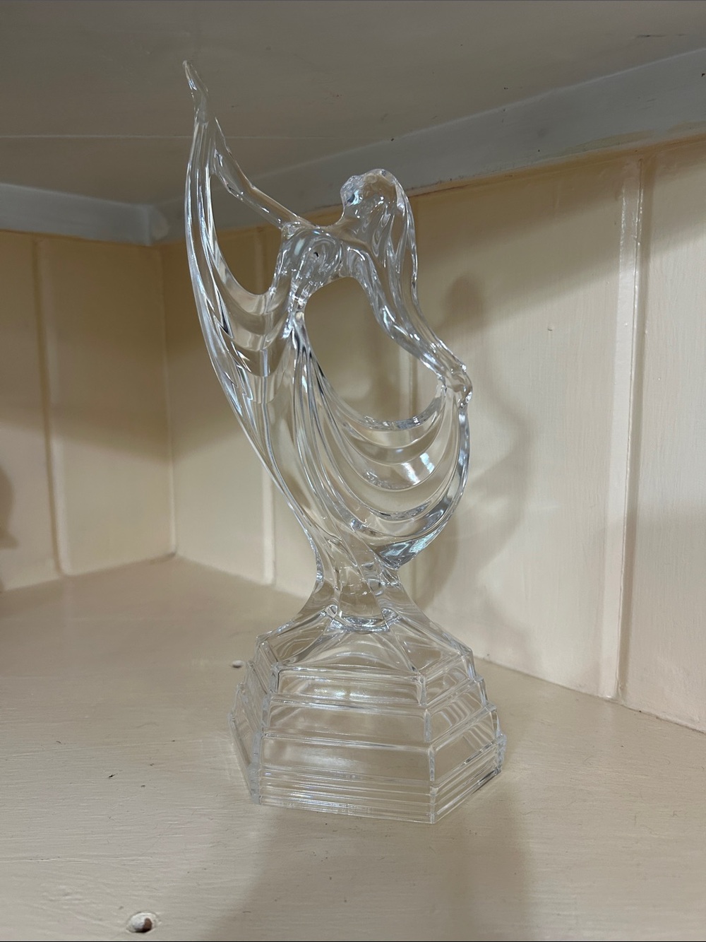 Vintage 11” Crystal Ballerina Dancer Figurine - in crystal Royal Crystal Rock